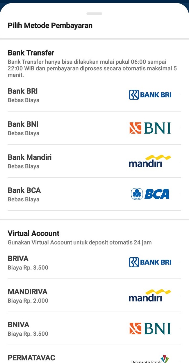 transfer bank