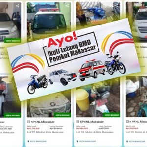 lelang kendaran pemkot makassar 2025